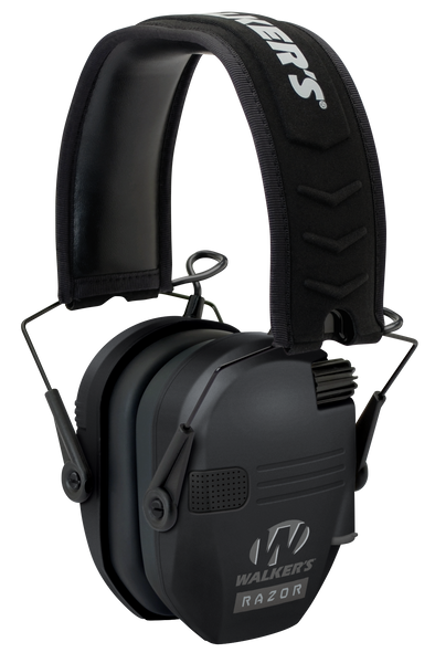 Walker's GWPRSEM Razor Slim Electronic Muff 23 dB Over the Head Black Polymer