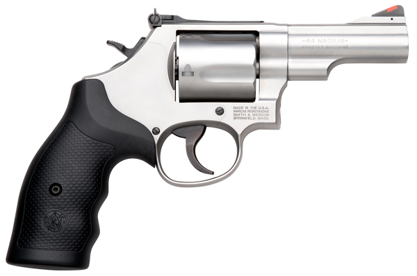 Smith & Wesson 10064 Model 69 Combat Magnum 44 Rem Mag Stainless Steel 2.75" Barrel, 5rd Cylinder & L-Frame, Full Length Extractor Rod, Internal Lock