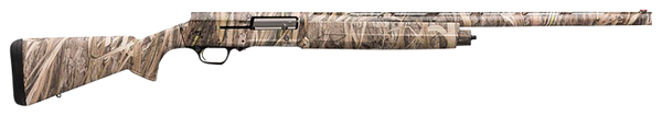 Browning 0118992005 A5  12 Gauge 26" Barrel 3.5" 4+1 Full Coverage Mossy Oak Shadow Grass Habitat, Textured Synthetic Stock With Closed Radius Pistol Grip