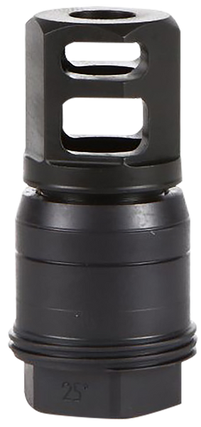 Sig Sauer SL55612X2825DEGM Clutch-Lok QD Muzzle Brake Black Stainless Steel with 1/2" 28 tpi Threads for 5.56mm 25 Degree Taper