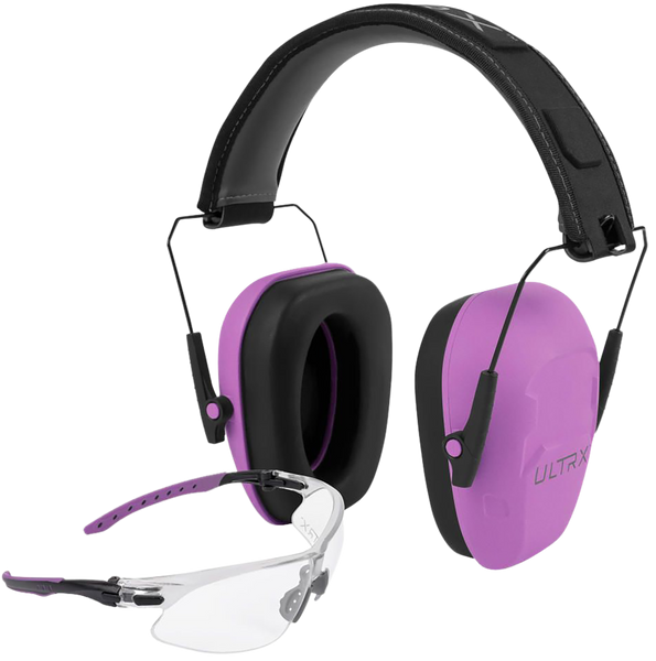 Allen 4155 Shield Ear & Eye Protection Combo 23 dB Plum