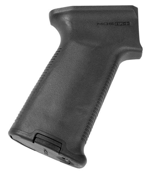 Magpul MAG537-BLK MOE+ Grip Black Polymer with OverMolded Rubber for AK-47, AK-74