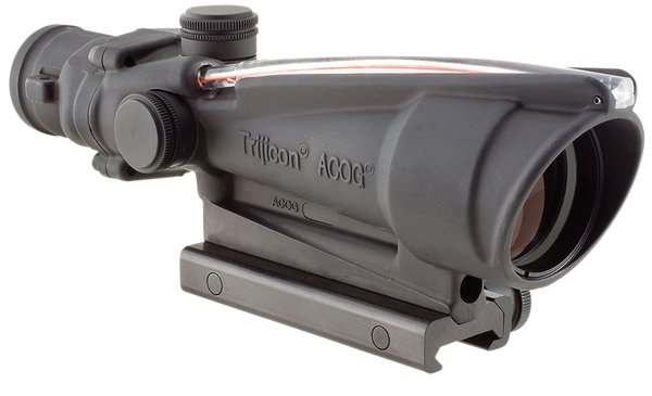 Trijicon 100153 ACOG  Black Hardcoat Anodized 3.5x35mm Illuminated Red Horseshoe .223/5.56 BDC Reticle