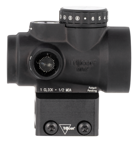 Trijicon 2200052 MRO HD Matte Black 1 x 25 mm 2 MOA Red Dot/68 MOA Circle Multi Reticle Full Cowitness Mount