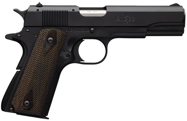 Browning 051802490 1911-22 A1 *CA Compliant Full Size 22 LR 10+1, 4.25" Matte Stainless Steel Barrel, Matte Black Serrated Slide & Aluminum Frame w/Beavertail