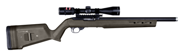 Magpul MAG548-ODG Hunter X-22 Stock Fixed Adjustable Comb OD Green Synthetic for Ruger 10/22