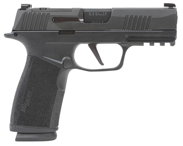 Sig Sauer 365XCA9BXR3 P365-XMACRO  Compact 9mm Luger 17+1 3.70" Black Barrel, Black Nitron Optic Ready/Serrated Slide & Frame w/Picatinny Rail, Black Polymer w/Interchangeable Backstrap Grip