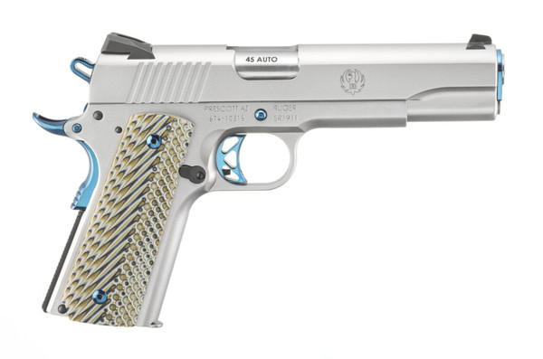 SR1911 45ACP SS/WD 5" BLUE PVD45 ACP