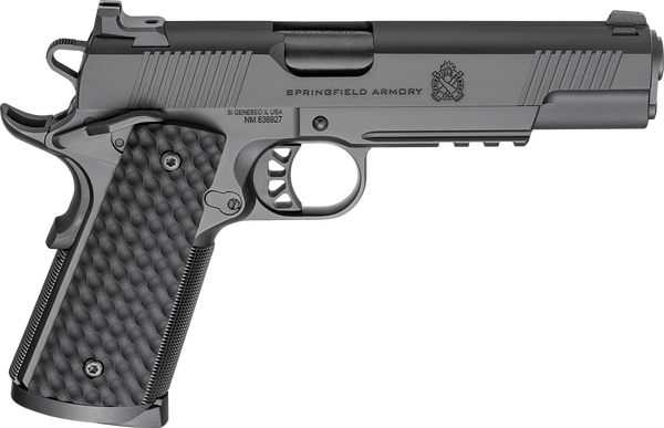 Springfield Armory PC9125LR 1911 TRP  45 ACP 8+1 5" Black Match Grade Barrel, Black Cerakote Serrated Carbon Steel Slide & Frame w/Picatinny Rail & Beavertail, VZ Hydra G10 Grip