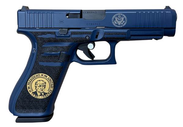 Glock PA475S204MOSPRESBLU G45 Gen5 MOS Compact Frame 9mm Luger 17+1 4.02" Black GMB Barrel MOS Cut/Serrated Steel Slide Polymer Frame w/Picatinny Rail Ambidextrous