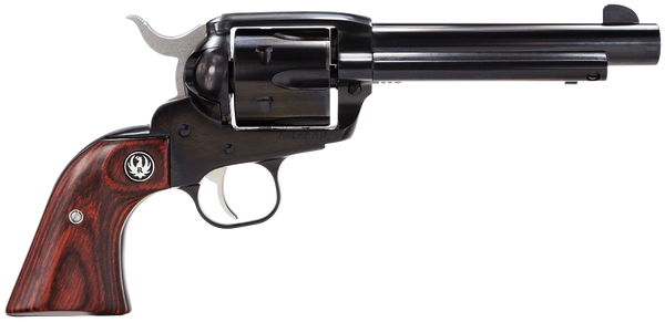Ruger 5106 Vaquero  Medium Frame 357 Mag/38 Special 6rd 5.50" Blued Alloy Steel Barrel, Cylinder & Frame, Hardwood Grip, Transfer Bar Safety, Exposed Hammer