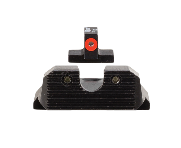 Trijicon 600851 HD XR Night Sight Set Green Tritium/Orange Outline Front, Green Tritium Rear, Black Frame Fits S&W M&P/M&P M2.0