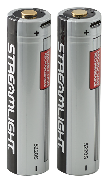 Streamlight 22102 SL-B26  Silver/Black 2,600 mAh Fits PolyTac X USB/ProTac X 90 X USB (2) Single Pack