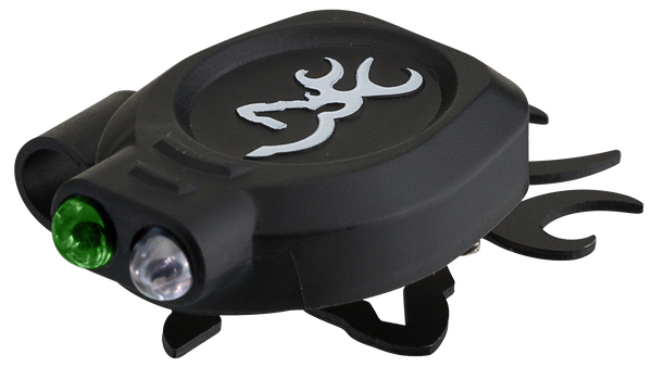 Browning 3716110 Buck Mark Cap Light 6/13 Lumens Green/White LED Bulb Black