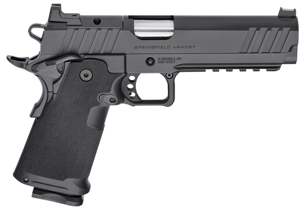 Springfield Armory PH9119AOS Prodigy DS  9mm Luger 20+1 5" Stainless Match Grade Bull Barrel, Black Cerakote Optic Cut/Serrated Carbon Steel Slide & Frame w/Beavertail, Black Polymer Grip, Right Hand