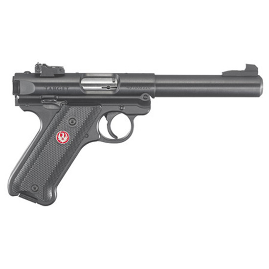 RUG MARK IV TARGET 22LR 5.5 BLUED BLK GRIPS 10R