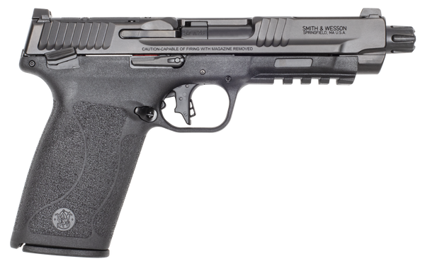 Smith & Wesson 14093 M&P 5.7 Full Size Frame 5.7x28mm 10+1 5" Black Armornite, Black Optic Ready/Serrated Stainless Steel Slide, Black Polymer Frame w/Picatinny Rail, Polymer Grip