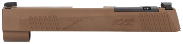 Sig Sauer 8900987 P365XL Slide Assembly 9mm Luger Coyote Brown Nitride Stainless Steel Optic Cut/Serrated Slide XRAY3 Sights