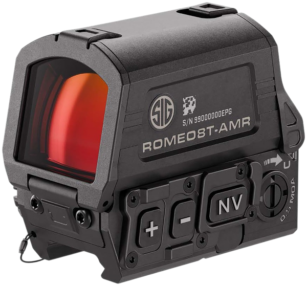 Sig Sauer Electro-Optics SOR8T101 Romeo8T AMR Matte Black 1x40mm Quad Ballistic Circle Dot 2.0 Reticle, Rifle