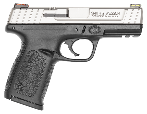 Smith & Wesson 11908 SD40 VE *CA Compliant Compact Frame 40 S&W 10+1 4" Stainless Steel Barrel, Satin Serrated Stainless Steel Slide, Matte Black Polymer Frame w/Picatinny Rail, Black Textured Grip