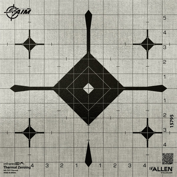ALLEN EZ AIM THERMAL ID GRID BULLSEYE 12 TARGET