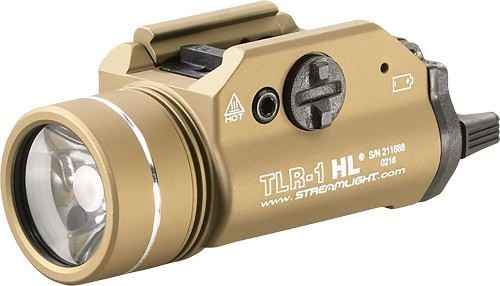 STREAMLIGHT TLR-1 HL C4 WHITE LED LIGHT W/RAIL MOUNT FDE