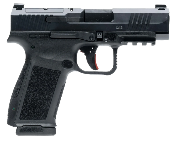 Canik HG7885N Mete MC9LS Sub-Compact Frame 9mm Luger 10+1 3.64" Black Steel Barrel, Black Nitride Serrated Steel Slide, Black Polymer Frame w/Picatinny Rail, Interchangeable Backstrap Grip