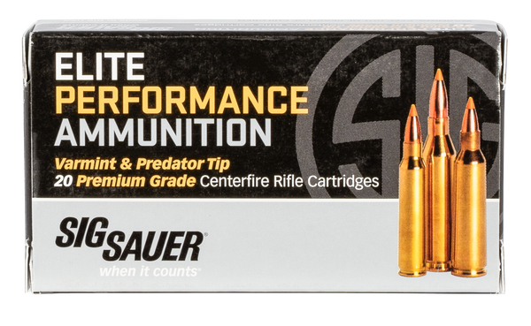 Sig Sauer E223V120 Elite Hunting Varmint & Predator 223Rem 40gr Extreme Expansion Tip 20 Per Box/10 Case