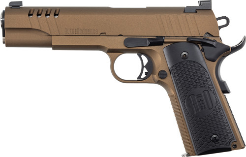 AUTO-ORDNANCE 1911A1 45ACP SS BURNT BRONZE G10 GRIPS!