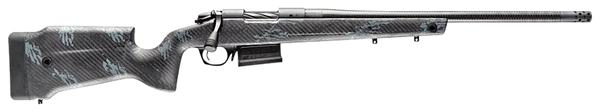 Bergara Rifles B14LM751CF B-14 Crest 300 Win Mag 5+1 22" Sniper Gray Cerakote #5 Contour Threaded Barrel, Sniper Gray Cerakote Steel Receiver, Black & Gray Sponge Fixed Carbon Fiber Stock