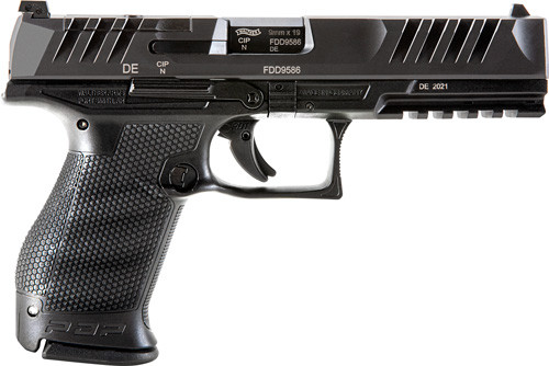 WALTHER PDP COMPACT OR 9MM 5" 15-SHOT BLACK POLYMER FRAME