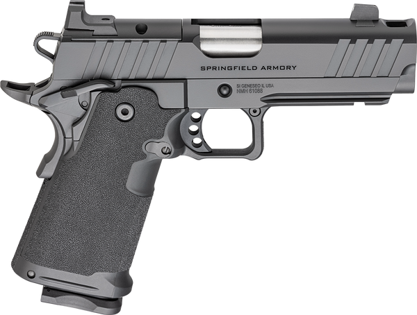 Springfield Armory PH9117AOSCOMP 1911 DS Prodigy 9mm Luger 20+1 4.25" Stainless Match Grade Bull Barrel, Black Cerakote Optic Ready Serrated Carbon Steel Slide & Frame w/Beavertail, Black Polymer Grip