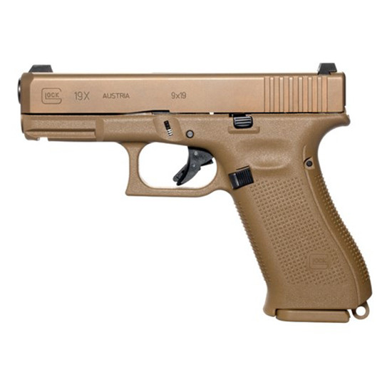 GLOCK 19X GEN5 9MM 4.02 COYOTE BROWN NS 3 10RD