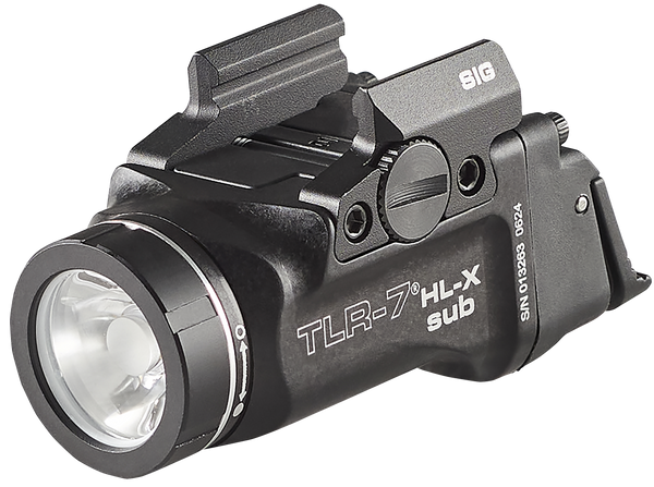 Streamlight 69504 TLR-7 HL-X SUB USB  Black 6000 Series Aluminum Sig P365/XL 1000 Lumens
