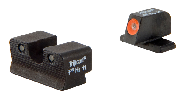 Trijicon 600752 HD Night Sights  Green/Tritium Orange Outline Front Sight-Green Tritium Black Outline Rear Sight Springfield Armory XD-S/XD-E