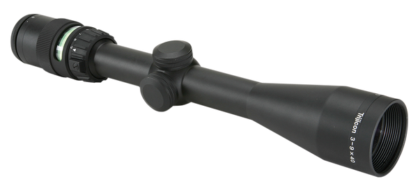 Trijicon 200008 AccuPoint  Black Hardcoat Anodized 3-9x 40mm 1" Tube Illuminated Green Triangle Post Reticle