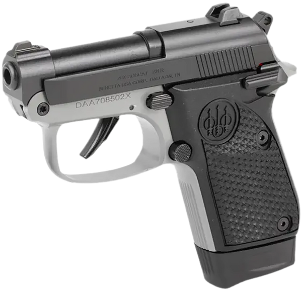 Beretta USA J20X22R8 20X Bobcat You're On Your Own 22 LR 8+1 2.40" Black Steel Barrel, Gray Cerakote ELS/Serrated Steel Slide, Black Polymer Frame w/Beavertail, Helica Texture Grip