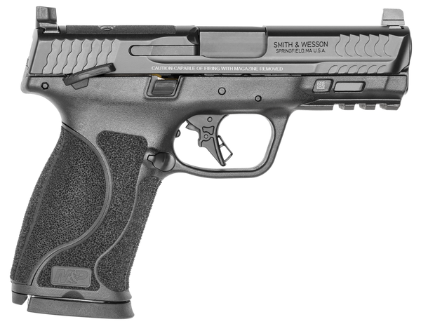 Smith & Wesson 13390 M&P M2.0  Full Size 10mm Auto 15+1, 4" Black Armornite Stainless Steel Barrel & Optic Cut/Serrated Slide, Matte Black Polymer Frame w/Picatinny Rail