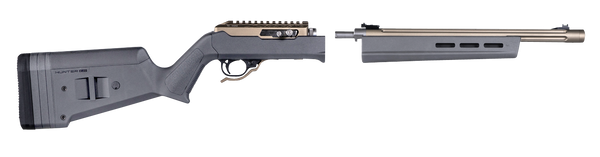 Magpul MAG760-GRY Hunter X-22 Stock Fixed Adjustable Comb Stealth Gray Synthetic for Ruger 10/22 Takedown