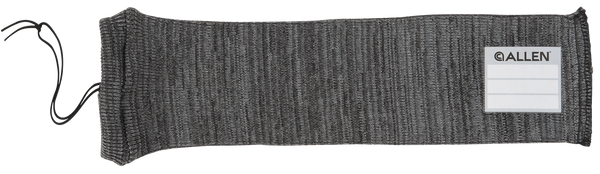 Allen 13170 Stretch Knit Handgun Sock  Gray Silicone-Treated Knit w/Custom ID Labeling Holds Handguns 14" L x 3.75" W Interior Dimensions