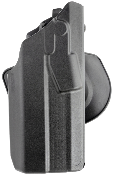 Safariland 73788325411 7378-7TS-ALS  OWB Black SafariSeven Compatible with Glock 17 w/Light, Belt Slide/Paddle Mount, Right Hand