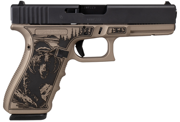 Glock UG2050204NKODAK G20 Gen4 Full Size Frame 15+1 4.61" Black Steel Barrel, Black Cerakote Steel Serrated Slide, Rose Gold w/Kodiak Polymer Frame w/Picatinny Rail, Ambidextrous