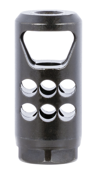 Ruger 90698 Hybrid Muzzle Brake  35 Caliber Black Matte Steel with 1/2"-28 tpi Threads, 2.20" OAL & 1" Diameter
