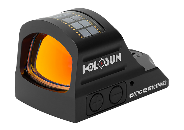 Holosun HS507CX2 507  Black Anodized 1 x 0.63" x 0.91" 2 MOA Red Dot/32 MOA Circle Multi Reticle