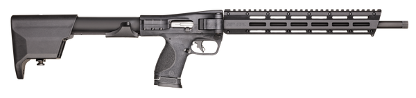 Smith & Wesson 12575 M&P FPC  9mm Luger 17+1/23+1 (3) 16.25" Steel Barrel, Black Anodized Receiver, Adjustable Black Stock, M-LOK Slots w/Picatinny Style Rail Black Polymer Grip