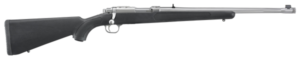 Ruger 7419 77/357  357 Mag 5+1 18.50" Threaded Barrel, Brushed Stainless Steel, Integral Scope Mount On A Solid Steel Receiver, Black Synthetic Stock