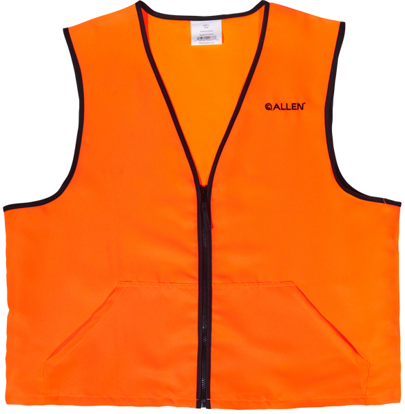 Allen 15766 Deluxe Hunting Vest Large Orange Polyester