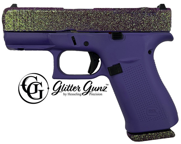 GLOCK 43X MOS 9MM 3.41 GLITTER GUNZ JOKER