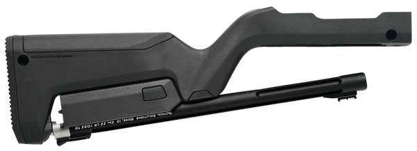 Tactical Solutions TDCMBBBLK X-Ring Takedown Barrel and Stock Combo 22 LR 16.50" Matte Black Fluted & Threaded with Fiber Optic Sight, Black Magpul Backpacker Stock Fits Ruger 10/22 Takedown