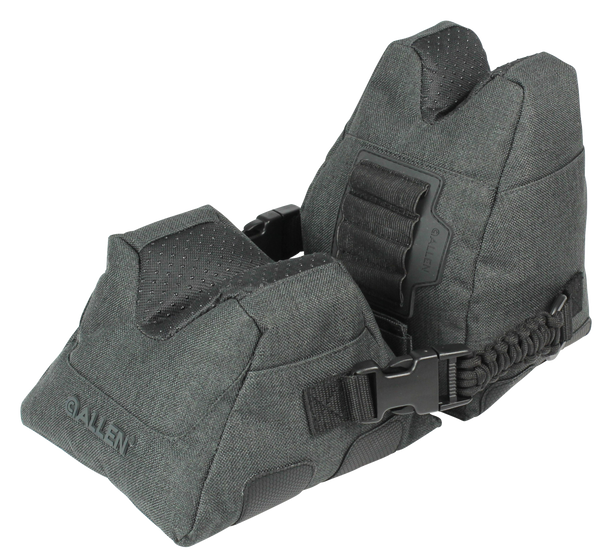 Allen 18417 Eliminator  Prefilled Front and Rear Bag, Gray Polyester, Side Release Buckles, Weighs 4.50 lbs., 11.50" L x 7.50" H